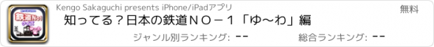 おすすめアプリ 知ってる？日本の鉄道ＮＯ－１「ゆ～わ」編