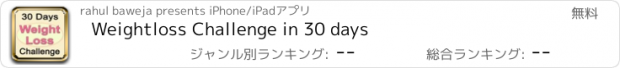 おすすめアプリ Weightloss Challenge in 30 days