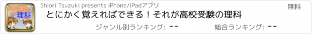 おすすめアプリ とにかく覚えればできる！それが高校受験の理科