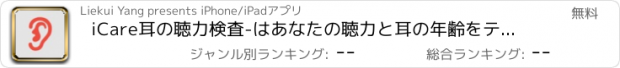 おすすめアプリ iCare耳の聴力検査-はあなたの聴力と耳の年齢をテストできます