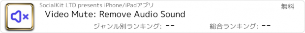 おすすめアプリ Video Mute: Remove Audio Sound