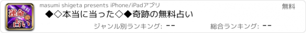 おすすめアプリ ◆◇本当に当った◇◆奇跡の無料占い