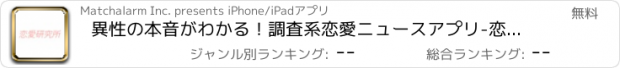 おすすめアプリ 異性の本音がわかる！調査系恋愛ニュースアプリ-恋愛研究所