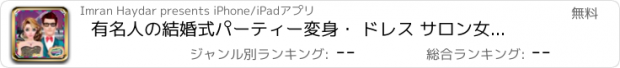 おすすめアプリ 有名人の結婚式パーティー変身・ ドレス サロン女の子ゲーム