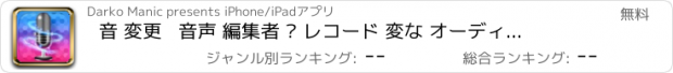 おすすめアプリ 音 変更   音声 編集者 – レコード 変な オーディオエフェクト &  音 に  ビデオブース