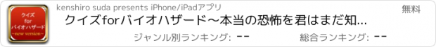 おすすめアプリ クイズforバイオハザード～本当の恐怖を君はまだ知らない～