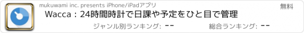 おすすめアプリ Wacca : 24時間時計で日課や予定をひと目で管理