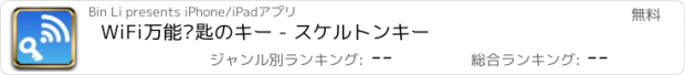 おすすめアプリ WiFi万能钥匙のキー - スケルトンキー