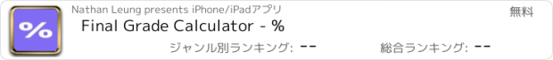 おすすめアプリ Final Grade Calculator - %