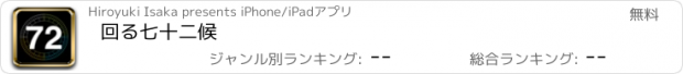 おすすめアプリ 回る七十二候