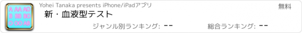 おすすめアプリ 新・血液型テスト