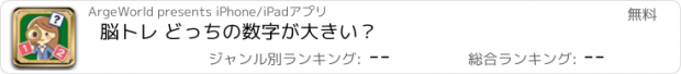 おすすめアプリ 脳トレ どっちの数字が大きい？