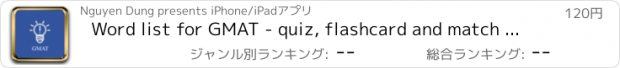 おすすめアプリ Word list for GMAT - quiz, flashcard and match game