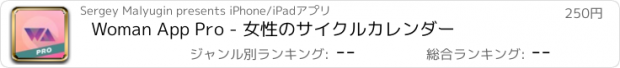 おすすめアプリ Woman App Pro - 女性のサイクルカレンダー