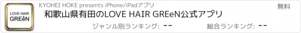 おすすめアプリ 和歌山県有田のLOVE HAIR GREeN公式アプリ