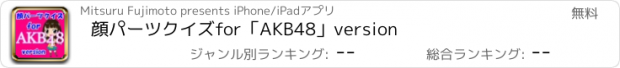 おすすめアプリ 顔パーツクイズfor「AKB48」version