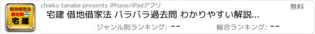 おすすめアプリ 宅建 借地借家法 バラバラ過去問 わかりやすい解説付き　苦手克服や独学者に