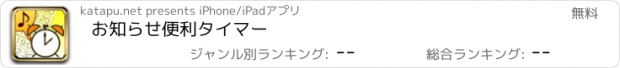 おすすめアプリ お知らせ便利タイマー