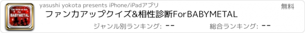 おすすめアプリ ファン力アップクイズ&相性診断　For　BABYMETAL