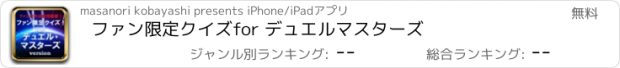 おすすめアプリ ファン限定クイズfor デュエルマスターズ