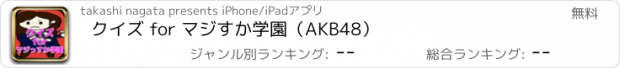 おすすめアプリ クイズ for マジすか学園（AKB48）