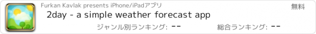 おすすめアプリ 2day - a simple weather forecast app
