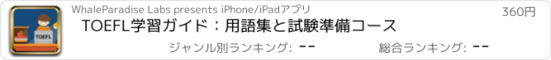 おすすめアプリ TOEFL学習ガイド：用語集と試験準備コース