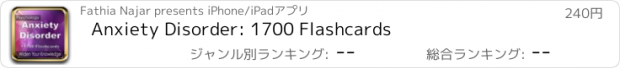 おすすめアプリ Anxiety Disorder: 1700 Flashcards