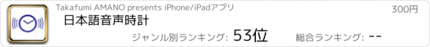おすすめアプリ 日本語音声時計