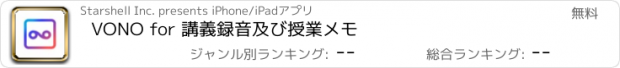 おすすめアプリ VONO for 講義録音及び授業メモ