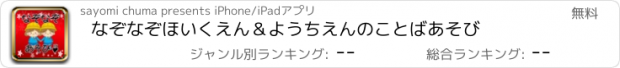 おすすめアプリ なぞなぞ　ほいくえん＆ようちえんのことばあそび