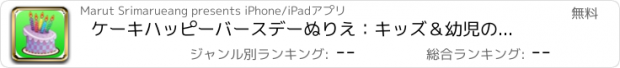 おすすめアプリ ケーキハッピーバースデーぬりえ：キッズ＆幼児のための教育の学習ゲーム