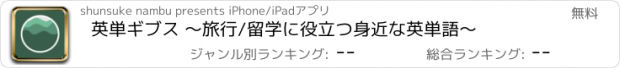 おすすめアプリ 英単ギブス 〜旅行/留学に役立つ身近な英単語〜