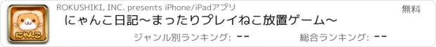 おすすめアプリ にゃんこ日記〜まったりプレイねこ放置ゲーム〜