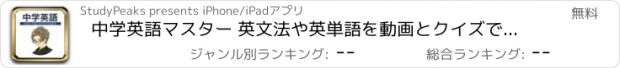 おすすめアプリ 中学英語マスター 英文法や英単語を動画とクイズで楽しく学習