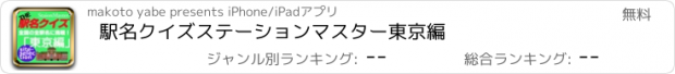 おすすめアプリ 駅名クイズ　ステーションマスター　東京編