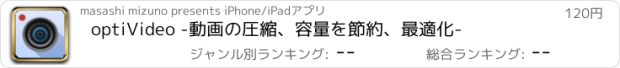 おすすめアプリ optiVideo -動画の圧縮、容量を節約、最適化-