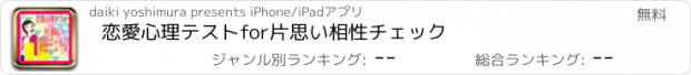 おすすめアプリ 恋愛心理テストfor片思い相性チェック