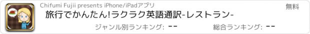 おすすめアプリ 旅行でかんたん!ラクラク英語通訳-レストラン-