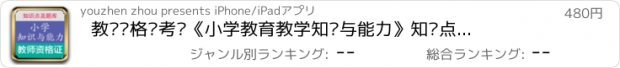 おすすめアプリ 教师资格证考试《小学教育教学知识与能力》知识点及真题库