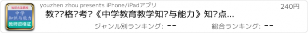 おすすめアプリ 教师资格证考试《中学教育教学知识与能力》知识点及真题库