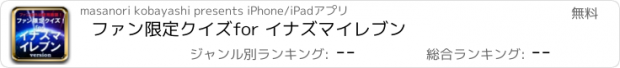 おすすめアプリ ファン限定クイズfor イナズマイレブン