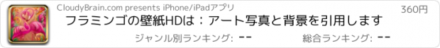 おすすめアプリ フラミンゴの壁紙HDは：アート写真と背景を引用します