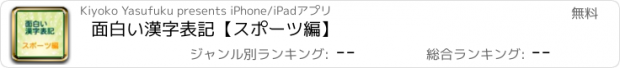 おすすめアプリ 面白い漢字表記　【スポーツ編】