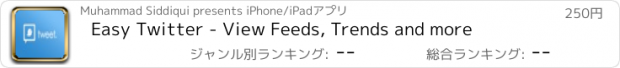 おすすめアプリ Easy Twitter - View Feeds, Trends and more