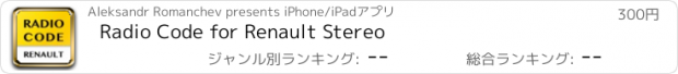 おすすめアプリ Radio Code for Renault Stereo