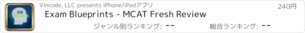 おすすめアプリ Exam Blueprints - MCAT Fresh Review