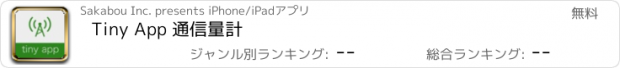 おすすめアプリ Tiny App 通信量計