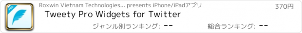 おすすめアプリ Tweety Pro Widgets for Twitter