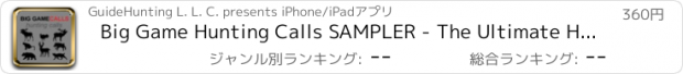 おすすめアプリ Big Game Hunting Calls SAMPLER - The Ultimate Hunting Calls App